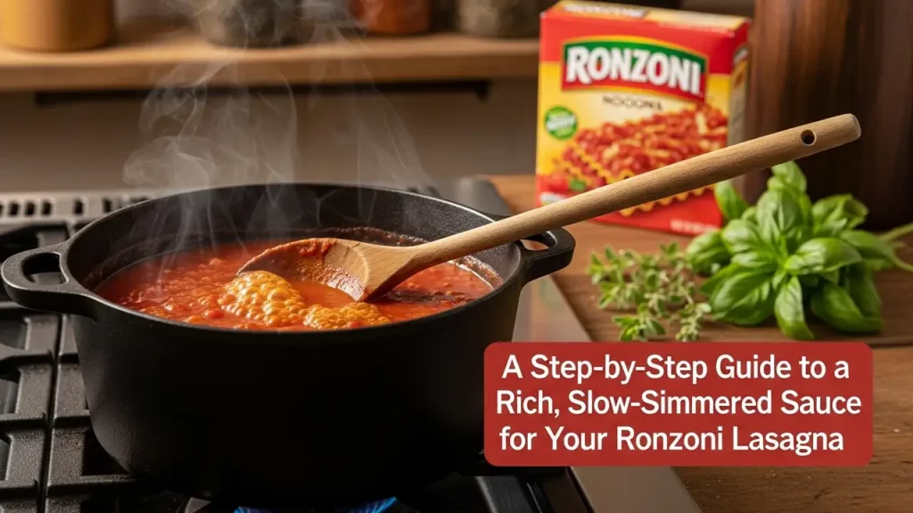 A Step-by-Step Guide to a Rich, Slow-Simmered Sauce for Your Ronzoni Lasagna