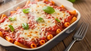 Ronzoni Ziti Recipe well cooked and served