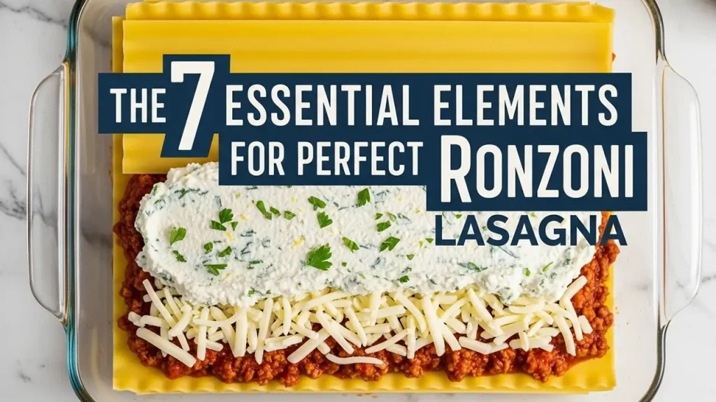 The 7 Essential Elements for Perfect Ronzoni Lasagna